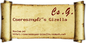 Cseresznyés Gizella névjegykártya