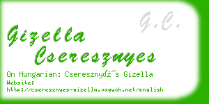 gizella cseresznyes business card